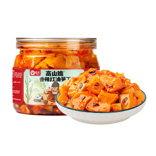 【秒杀】屋头高山脆香辣红油笋丁酱腌菜咸菜竹笋干榨菜泡菜下饭菜