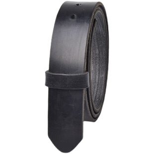 JE茶芯马缰革无头皮带头层牛皮擦蜡植鞣革皮带男士无孔腰带纯牛皮