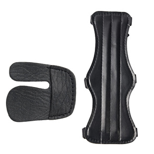 弓箭护指护臂传统反曲弓射箭护具竞技射击护手美猎比赛射击配件