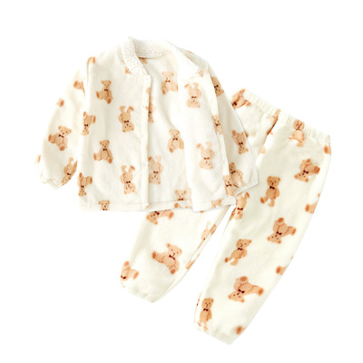 儿童珊瑚绒睡衣2024新款秋冬季