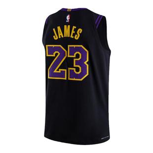 NBA官方正品Nike25-26赛季湖人詹姆斯City Edition速干球衣AU篮球