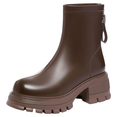 星期六英伦风马丁靴新款黑色短靴