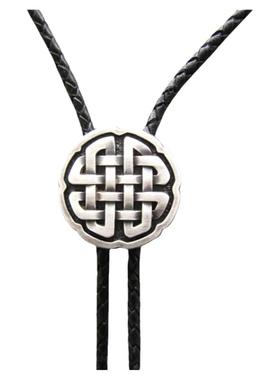 方版亮银金属领花时尚韩绳