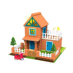 DIY建筑泥瓦匠盖房子砌墙真砖玩具儿童小屋拼搭新年生日礼物男女