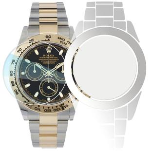 2026版]专用于Rolex劳力士间金迪通拿M116503手表钢化膜表扣贴膜后膜保护膜表膜侧面表耳表圈定制表链表带