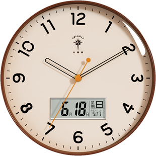 北极星石英钟家用客厅时钟卧室钟表静音创意挂表2025新款挂墙挂钟