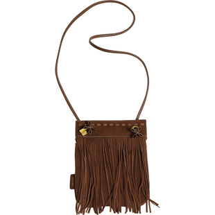 【小优家包包】HOYOZI原创 真皮流苏斜挎包包秋冬单肩斜挎包小包