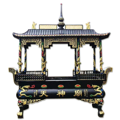 铸铁带盖长方形大香炉宗祠室外八龙柱祠堂寺庙道观大型烧纸插香炉
