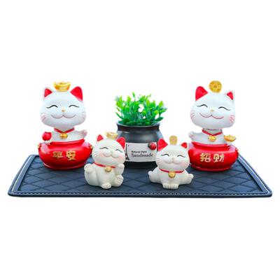 网红摇头可爱招财猫摆件