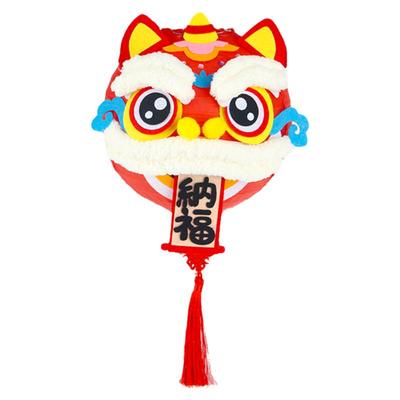 醒狮灯笼儿童手工diy材料包手提发光花灯幼儿园装饰