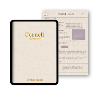 Ipad康奈尔护眼纸纹书写笔记本notability电子手帐goodnotes模板