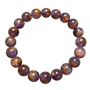 天然极光水晶三圈手链Auralite23钛晶紫幽灵手串情侣款饰品礼物女