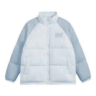 UFZ冬季灯芯绒插肩袖拼接棉服国潮牌面包服男女生情侣款加厚外套