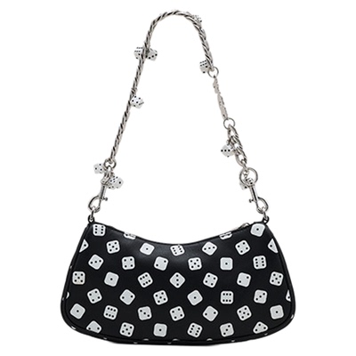 【新年特惠】MARC JACOBS/莫杰 ARTIST 小号牛皮骰子设计腋下包