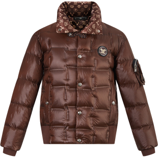 ZOUK欧货潮牌男装绗缝设计感高端羽绒服男2022年新款厚外套冬季