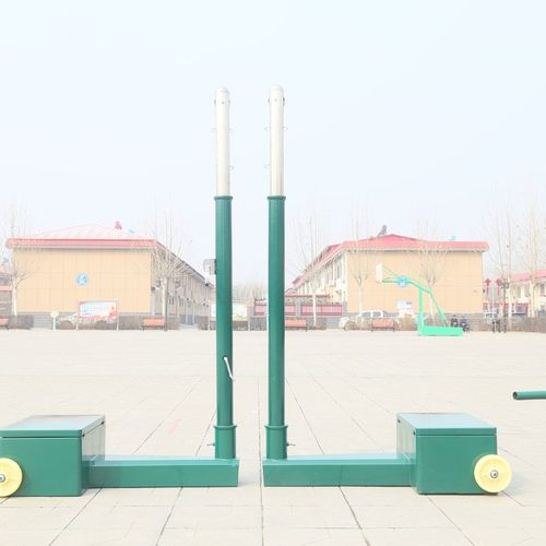 移动式排球柱 箱式网球柱手把升降式球柱学校度假村训练器材批发