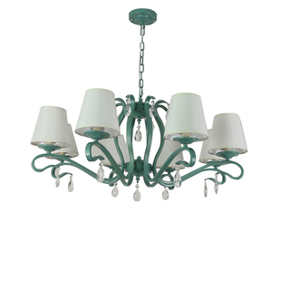 欧式水晶吊灯绿色客厅灯餐厅灯具创意个性法式轻奢卧室法式吊灯