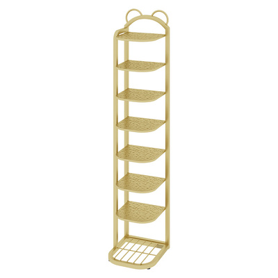 小熊铁艺鞋架多层收纳空间