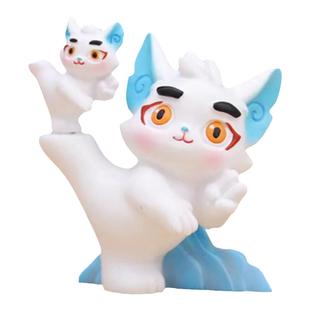 武林京剧猫盲盒2024新款女孩可爱古风武功摆件奖品小学生女生礼物