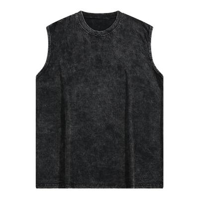 BOYUE帛跃宽松夏季做旧背心