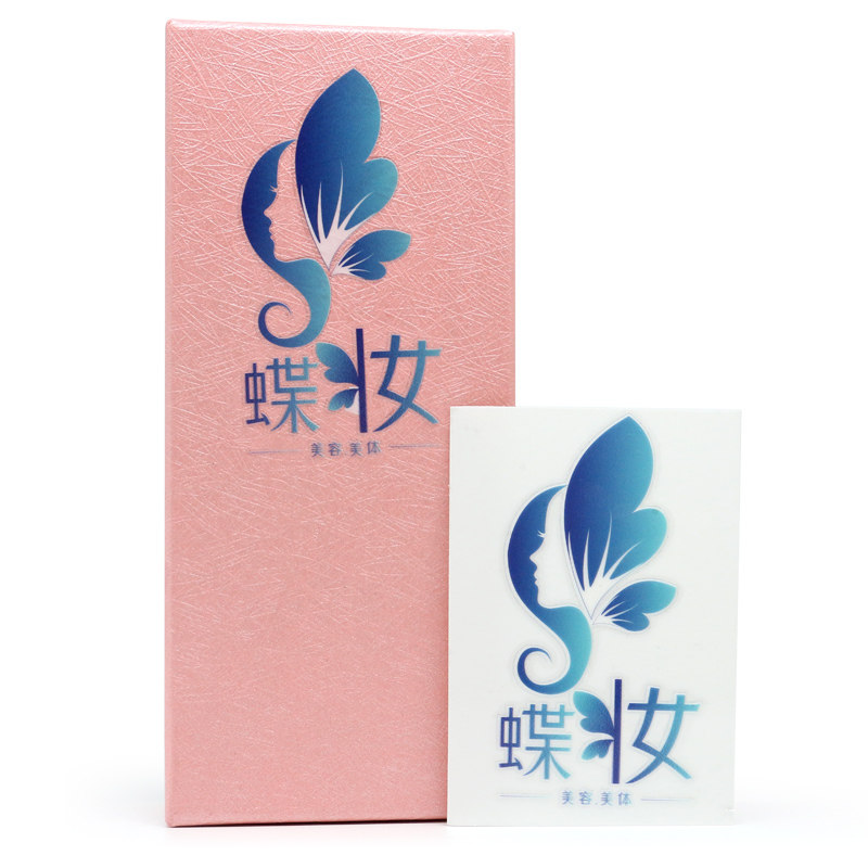 水晶标贴logo贴纸定制防水烫金UV转印贴丝印不干胶标签定做