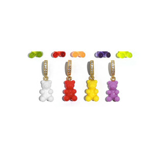 crystal彩色小熊软糖吊坠GD权志龙宋妍霏同款韩国项链ins男女haze