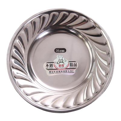 家用不锈钢碟酒店用品儿童餐具