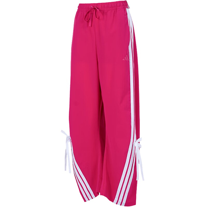 adidas阿迪达斯女子宽松舒适蝴蝶结直筒裤运动休闲长裤KR8708