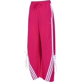 adidas阿迪达斯女子宽松舒适蝴蝶结直筒裤运动休闲长裤KR8708
