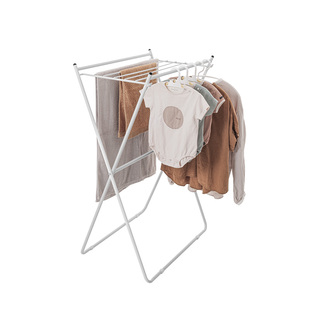 懒角落可折叠落地晾晒架室内阳台多功能挂衣架晒被子衣服晾衣杆子