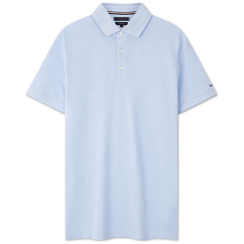 Tommy男装商务通勤合身POLO衫