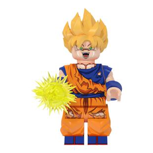 中国积木动漫系列七龙珠贝吉塔孙悟空布罗利拼插积木人仔模型玩具