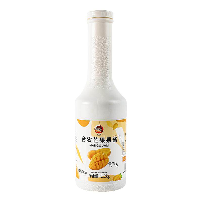 小台农芒果酱浓浆浓缩汁1.2kg杨枝甘露奶茶店专用沙冰商用水果茶