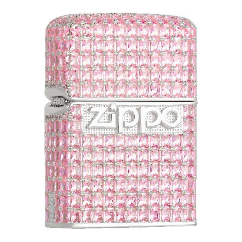 ZIPPO官方正品打火机粉镜星辰钻石V&G系列七夕情人节送男女友礼物