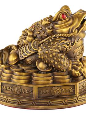 铜金蟾摆件店铺公司开业装饰礼品