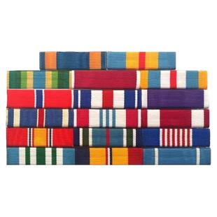 军迷美国陆战队将军常服礼服胸前彩色布条胸章勋略勋章资历章架