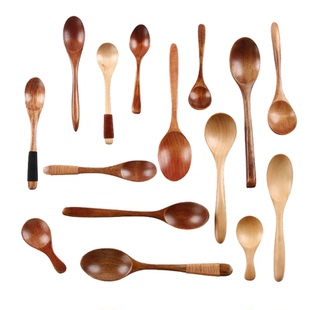 木质小勺子家用汤勺粥勺搅拌勺日式长柄勺子咖啡蜂蜜木勺定制批发