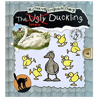 【现货】我的秘密剪贴本的日记：丑小鸭 The Ugly Duckling 英文儿童趣味互动故事书绘本