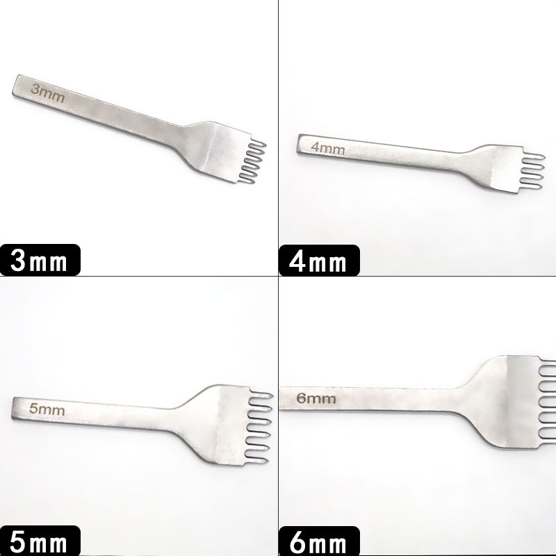 白钢菱斩DIY皮革工具皮革菱批发斩打孔斩厂家工具斜皮缝线平雕