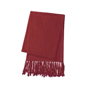 Acme cultum奢感柞蚕丝针织手工红色围巾男高级感冬季保暖