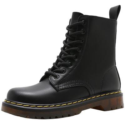 荔枝纹软皮英伦风百搭靴子