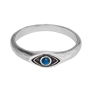 春节48小时发货RONINMADE复古小众绿松情侣荷鲁斯之眼戒指男士