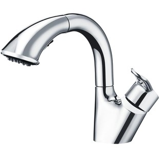 摩恩抽拉水龙头冷热卫生间洗脸盆浴室柜龙头黑色91035SRN 89122