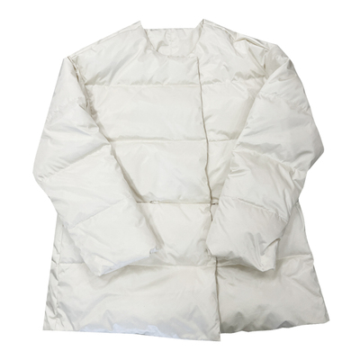 围巾羽绒服保暖白鸭绒羽绒服