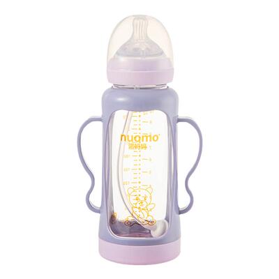 宝宝一次可以喝饱玻璃奶瓶300mL