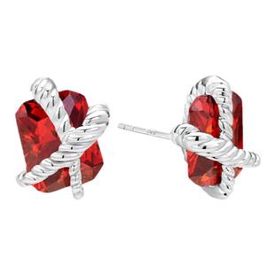 【明星同款】ARSIS纯真年代方糖耳钉轻奢红色耳环耳饰礼物