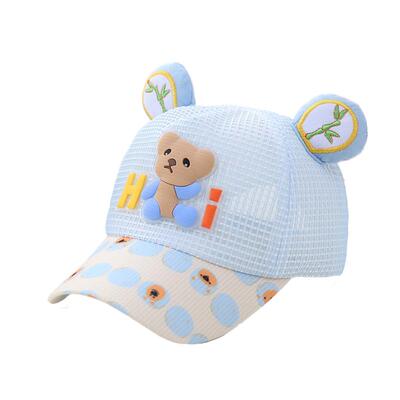 儿童帽子夏季网眼棒球帽宝宝