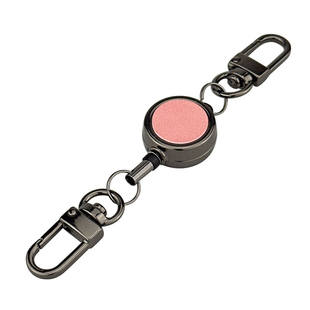 金属伸缩扣挂包钥匙扣防丢失拉伸钥匙链金色双钩易拉扣挂绳加logo