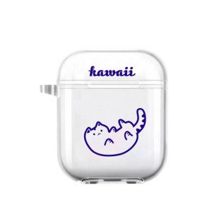 低价清仓 / AirPods Pro耳机保护套简约可爱仰卧猫苹果无线蓝牙耳机1/2代软壳