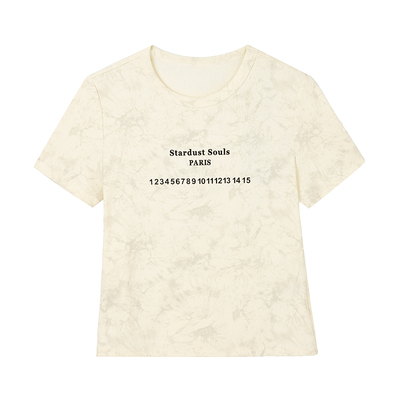 MOFAN摩凡春新款米色T恤